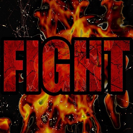the word fight with flames behind_canstockphoto43470210-2